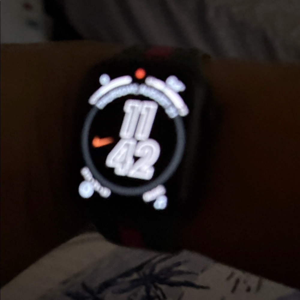 Apple Smartwatch with Black and Red Design